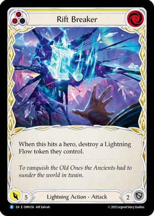 Rift Breaker (Yellow) (OMN156) - Omens of the Third Age Rainbow Foil