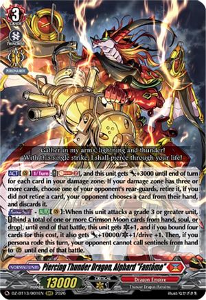 Piercing Thunder Dragon, Alphard "Fantome" (DZ-BT13/001EN) - DZ-BT13: Parallactic Clash