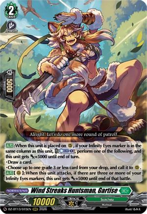 Wind Streaks Huntsman, Gartise (DZ-BT13/015EN) - DZ-BT13: Parallactic Clash