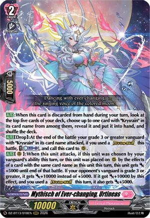 Mythisch of Ever-changing, Urtineas (DZ-BT13/018EN) - DZ-BT13: Parallactic Clash