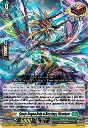 Source Dragon Deity of Blessings, Blessfavor (DZ-BT13/025EN) - DZ-BT13: Parallactic Clash