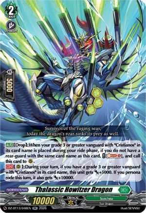 Thalassic Howitzer Dragon (DZ-BT13/048EN) - DZ-BT13: Parallactic Clash