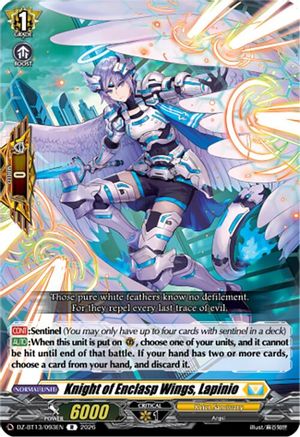 Knight of Enclasp Wings, Lapinio (DZ-BT13/093EN) - DZ-BT13: Parallactic Clash