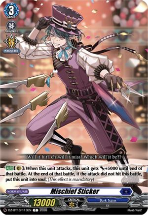 Mischief Sticker (DZ-BT13/113EN) - DZ-BT13: Parallactic Clash