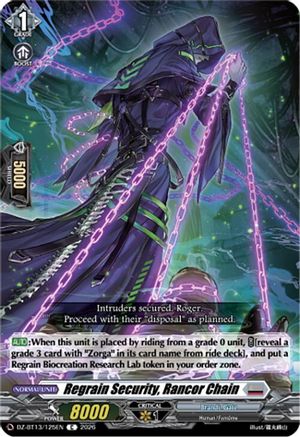 Regrain Security, Rancor Chain (DZ-BT13/125EN) - DZ-BT13: Parallactic Clash