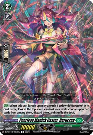 Peerless Magick Caster, Berucrea (DZ-BT13/137EN) - DZ-BT13: Parallactic Clash