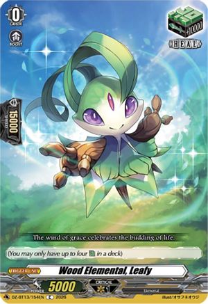 Wood Elemental, Leafy (DZ-BT13/154EN) - DZ-BT13: Parallactic Clash