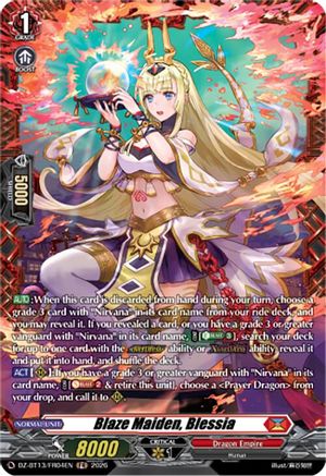 Blaze Maiden, Blessia (FR) (DZ-BT13/FR04EN) - DZ-BT13: Parallactic Clash