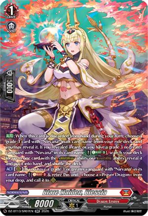 Blaze Maiden, Blessia (SR) (DZ-BT13/SR07EN) - DZ-BT13: Parallactic Clash