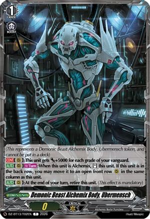 Demonic Beast Alchemix Body, Ubermensch (DZ-BT13/T02EN) - DZ-BT13: Parallactic Clash