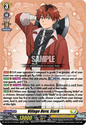 Village Hero, Stark (DZ-BT13/EX03EN) - DZ-BT13: Parallactic Clash