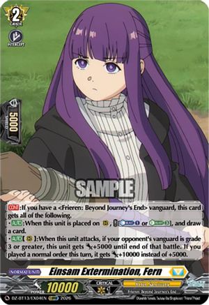 Einsam Extermination, Fern (DZ-BT13/EX04EN) - DZ-BT13: Parallactic Clash