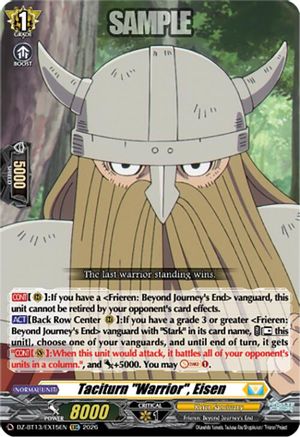 Taciturn "Warrior", Eisen (DZ-BT13/EX15EN) - DZ-BT13: Parallactic Clash