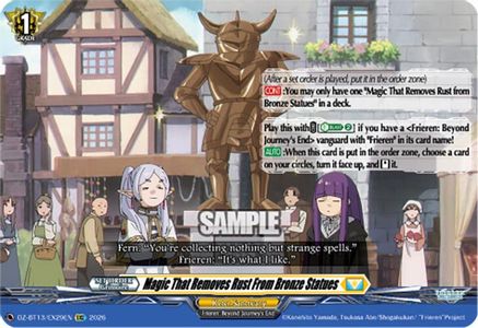 Magic That Removes Rust From Bronze Statues (DZ-BT13/EX29EN) - DZ-BT13: Parallactic Clash