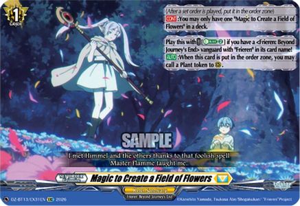 Magic to Create a Field of Flowers (DZ-BT13/EX31EN) - DZ-BT13: Parallactic Clash