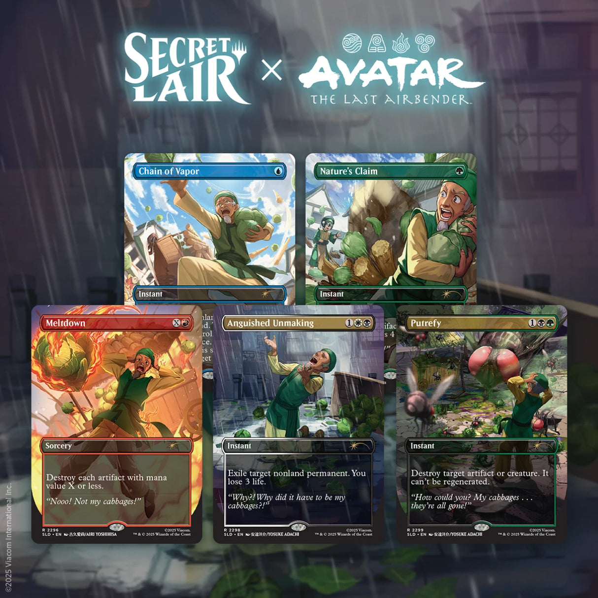 Secret Lair x Avatar the Last Airbender - My Cabbages! (Rainbow Foil)