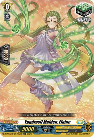 Yggdrasil Maiden, Elaine (TDR) (DZ-SS13/017EN-R) - DZ-SS13: Blaster Blade Start Deck
