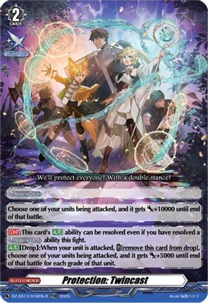 Protection: Twincast (TDR) (DZ-SS13/018EN-R) - DZ-SS13: Blaster Blade Start Deck