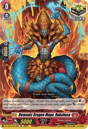 Demonic Dragon Mage, Rakshasa (DZ-SS14/014EN) - DZ-SS14: Dragonic Overlord Start Deck