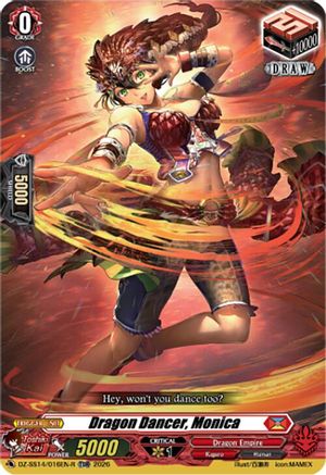 Dragon Dancer, Monica (TDR) (DZ-SS14/016EN-R) - DZ-SS14: Dragonic Overlord Start Deck