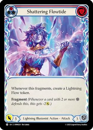 Shattering Flowtide (Red) (OMN024) - Omens of the Third Age Rainbow Foil