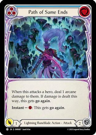 Path of Same Ends (Blue) (OMN067) - Omens of the Third Age Rainbow Foil