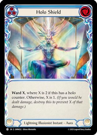Holo Shield (Blue) (OMN032) - Omens of the Third Age