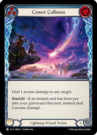 Comet Collision (Blue) (OMN111) - Omens of the Third Age Rainbow Foil