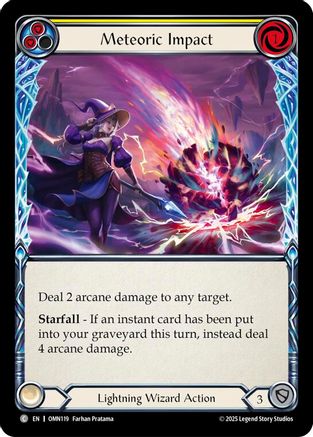 Meteoric Impact (Yellow) (OMN119) - Omens of the Third Age