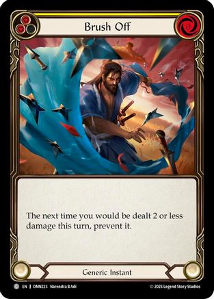 Brush Off (Yellow) (OMN223) - Omens of the Third Age