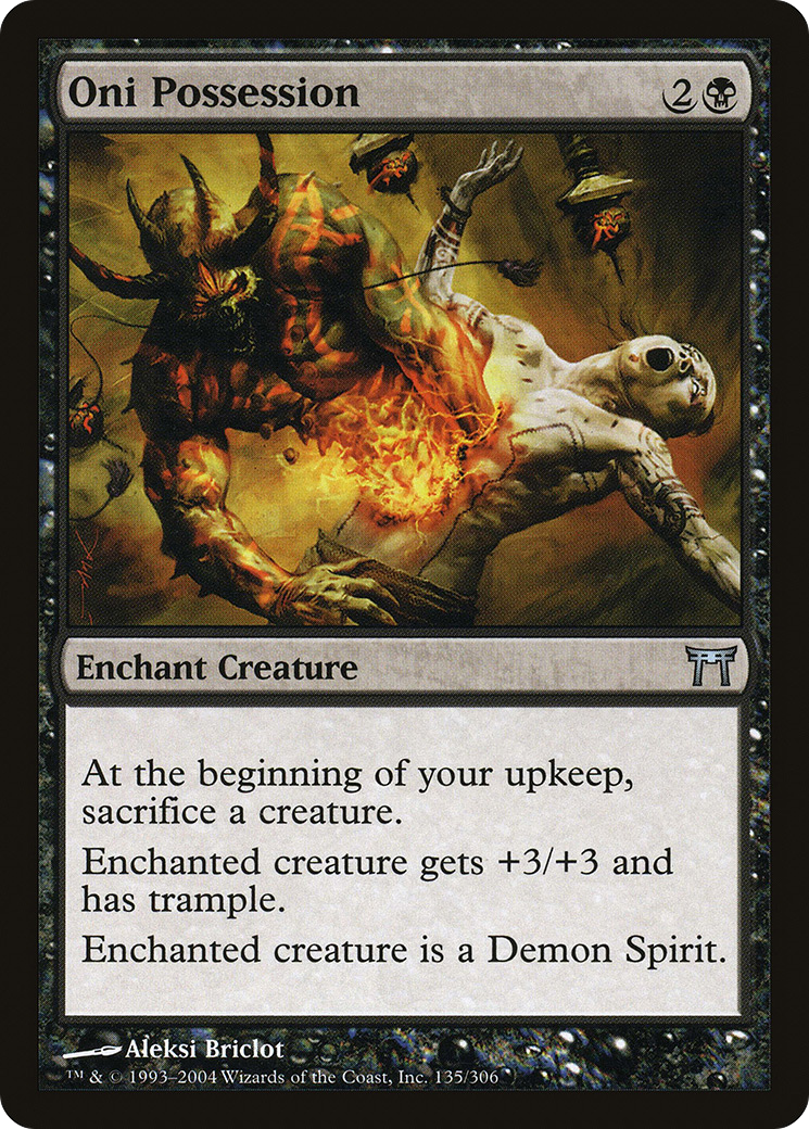 Oni Possession (CHK-135) - Champions of Kamigawa Foil