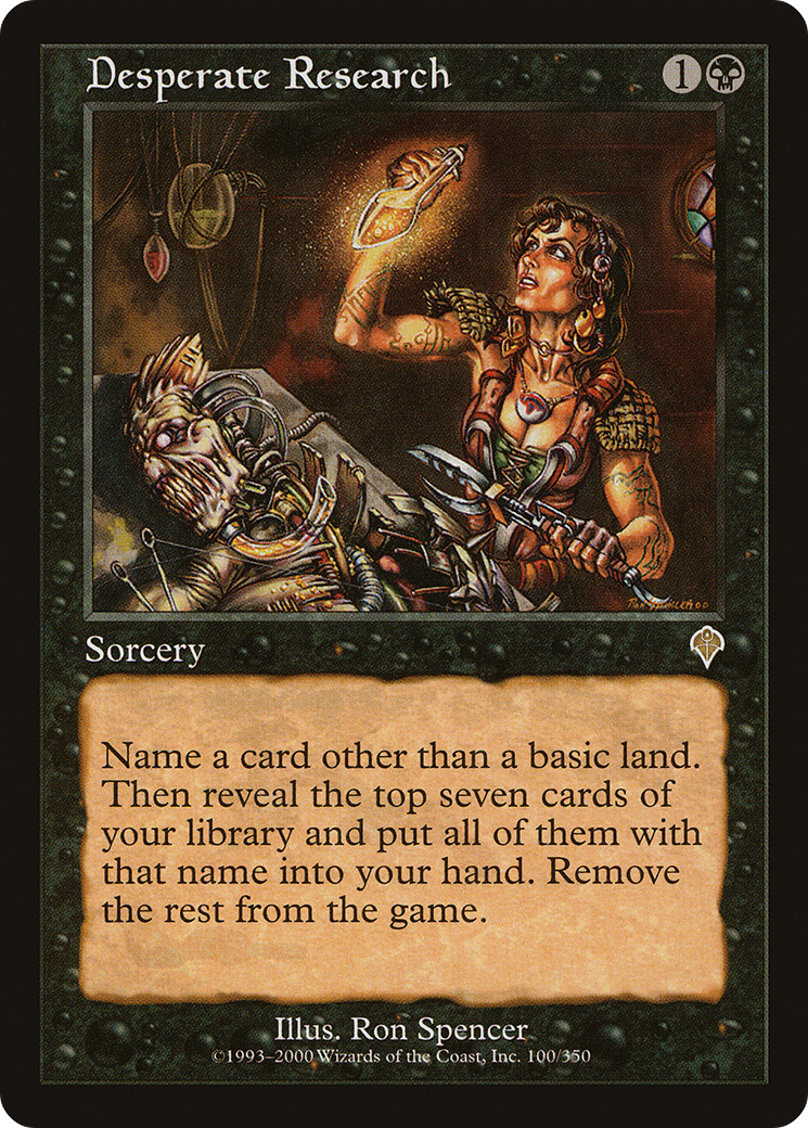 Desperate Research [INV - 100]