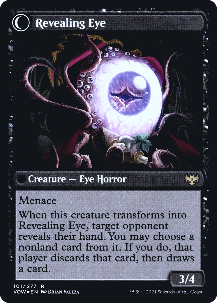 Concealing Curtains (PRE-101S) - Innistrad: Crimson Vow Promos: (Double Faced Transform) Foil