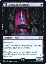 Concealing Curtains (PRE-101S) - Innistrad: Crimson Vow Promos: (Double Faced Transform) Foil