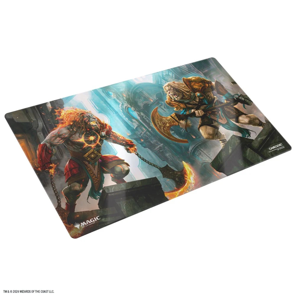 Reality Fracture Shiny Playmat - Ajani Unrelenting / Ajani Resolute - Gamegenic