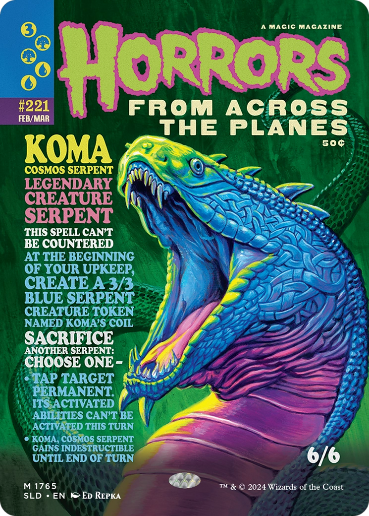 Koma, Cosmos Serpent (SLD-1765) - Secret Lair Drop (Borderless) Foil
