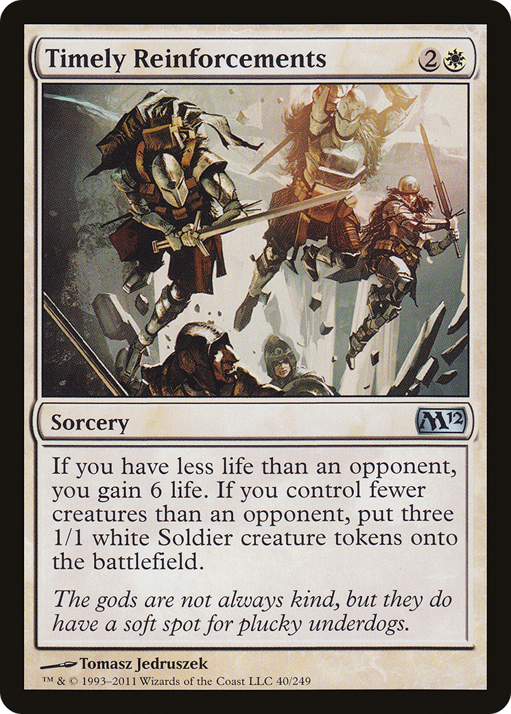 Timely Reinforcements [M12 - 40]