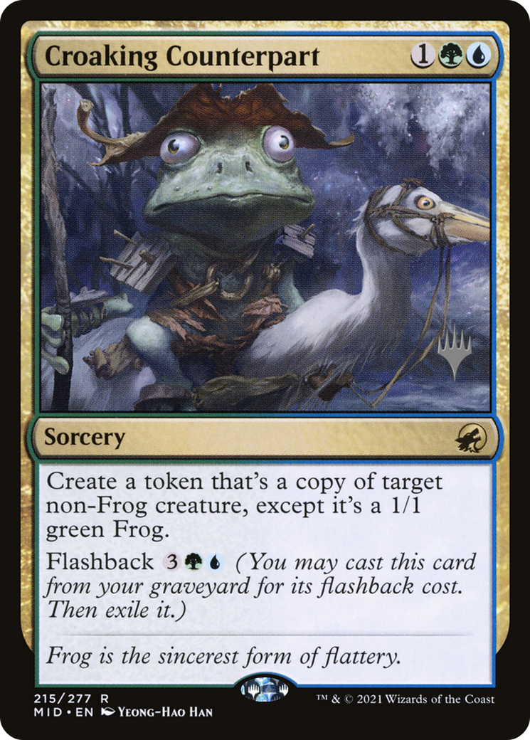 Croaking Counterpart (PPMID-215) - Innistrad: Midnight Hunt Promos Foil
