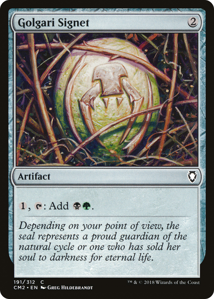 Golgari Signet (191) [CM2 - 191]