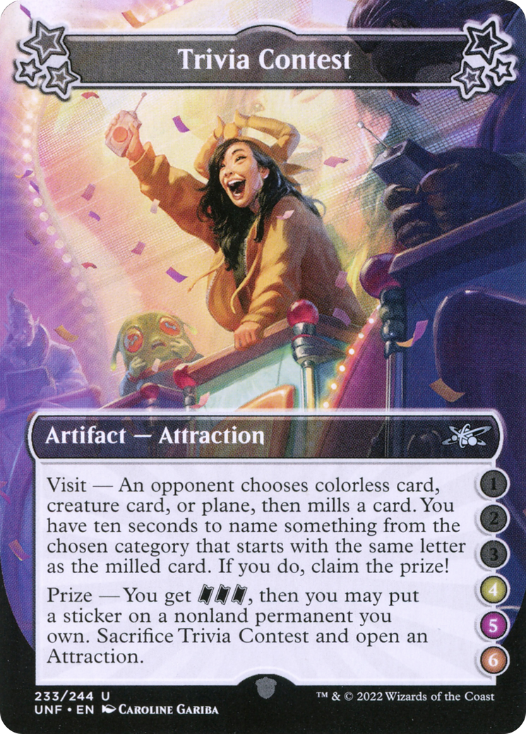 Trivia Contest (4-5-6) (UNF-233) - Unfinity Foil