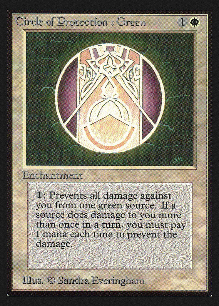 Circle of Protection: Green (CE) (CED-) - Collectors' Edition
