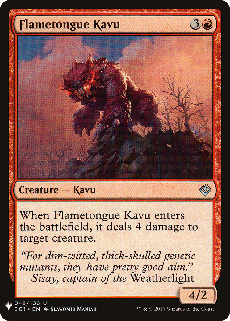Flametongue Kavu [LIST - 48]