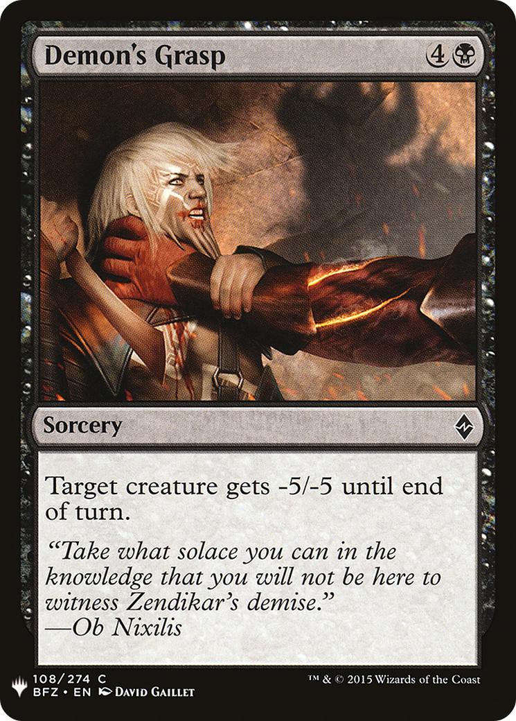 Demon's Grasp [LIST - 108]