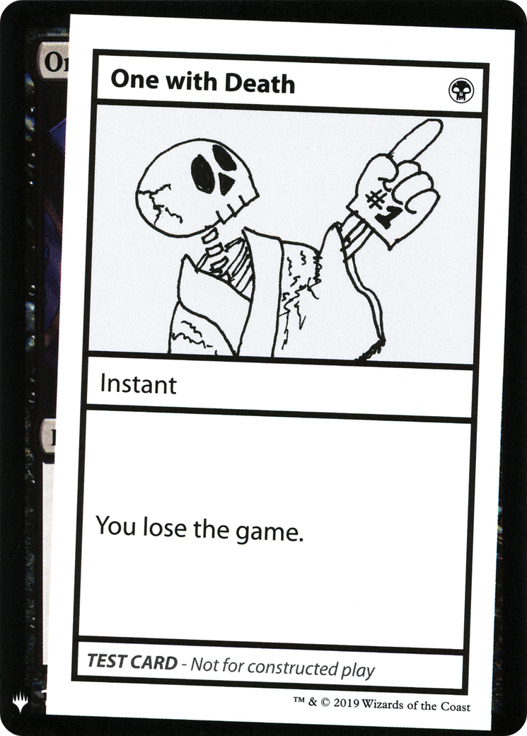 One With Death (CMB1-045) - Mystery Booster Playtest Cards 2019
