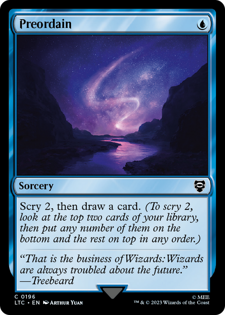 Preordain [LTC - 196]