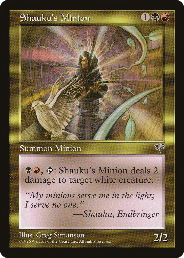 Shauku's Minion [MIR - N/A]