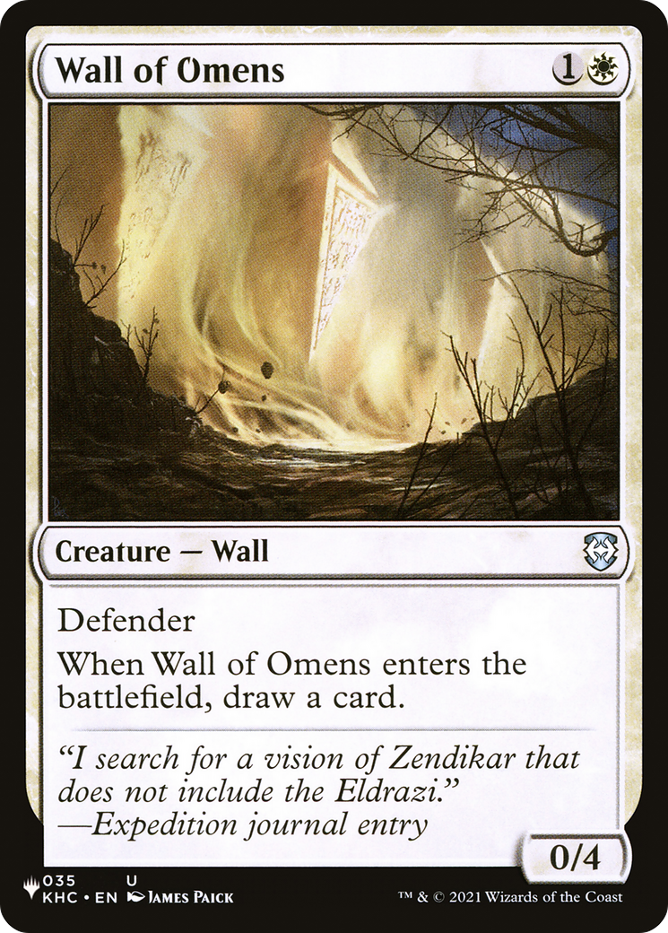 Wall of Omens (KHC) [LIST - 035]