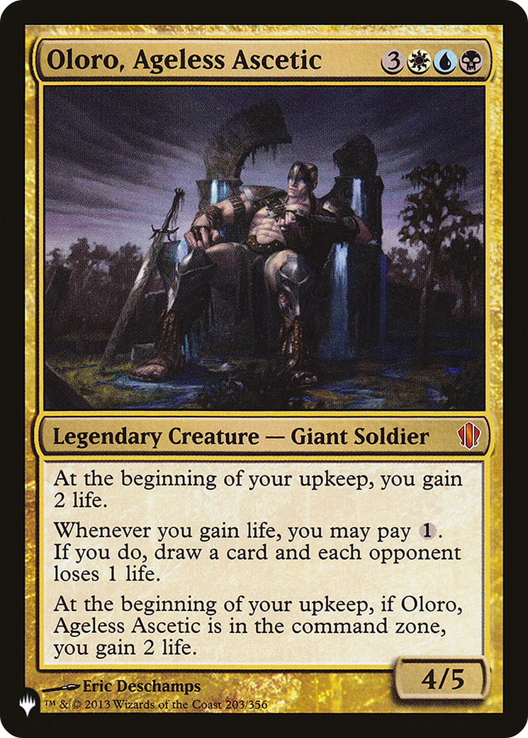 Oloro, Ageless Ascetic [LIST - 203/356]