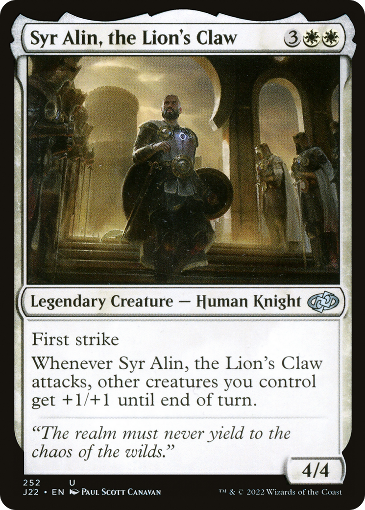 Syr Alin, the Lion's Claw [J22 - 252]