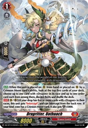 Dragritter, Uathaach (DZ-BT14/004EN) - DZ-BT14: Envoys of the Crimson Moon